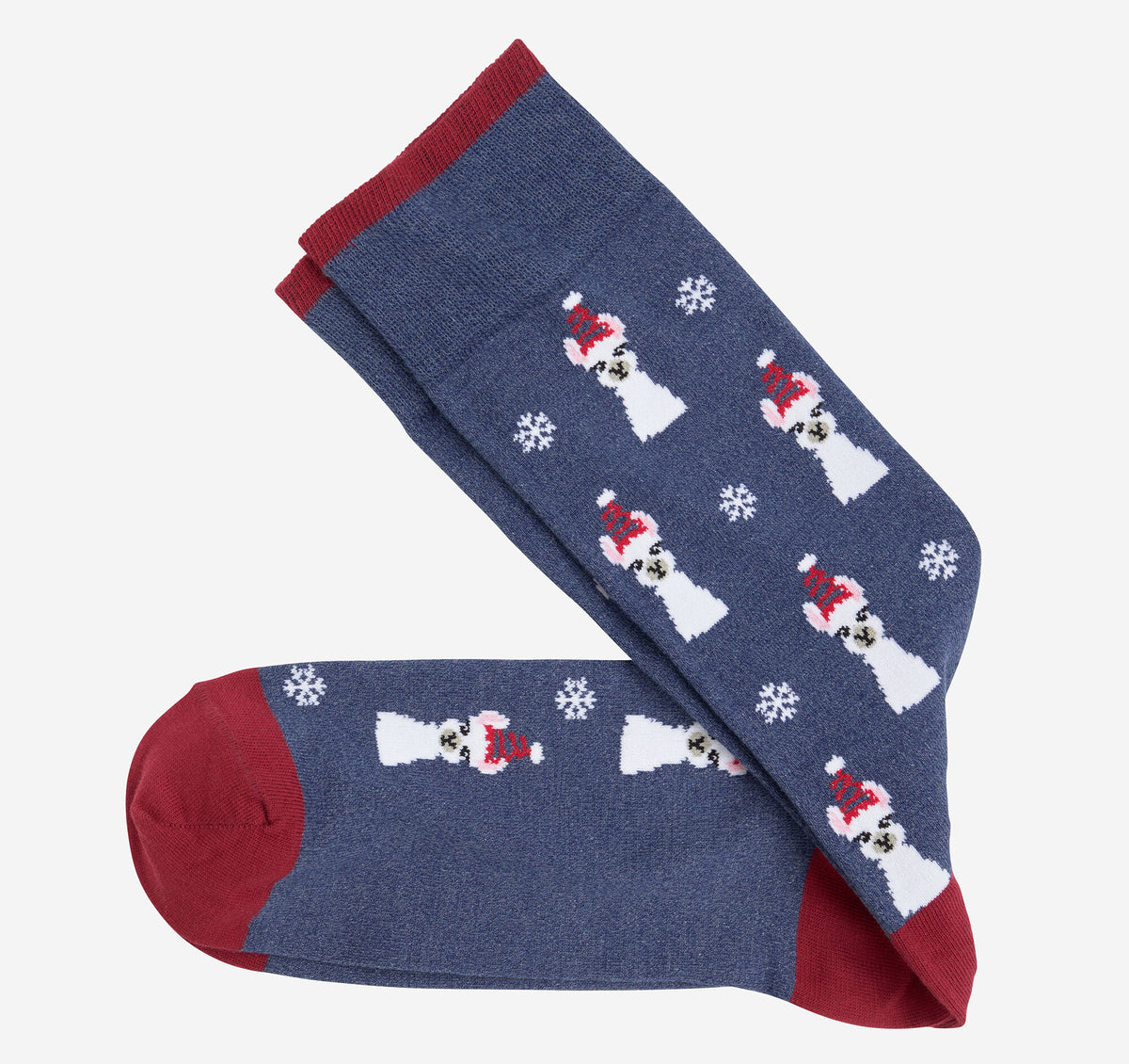 Men's Pima Cotton Holiday-Themed Socks / Johnston Murphy