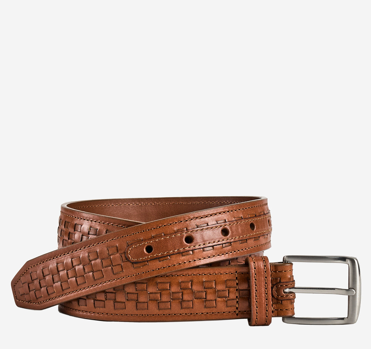 Men's Woven-Center Laced Belt / Johnston Murphy