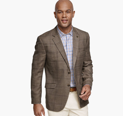 Men's Dress Plaid Blazer / Johnston Murphy