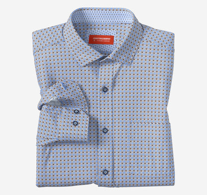 Men's XC4® Motion Long-Sleeve Print Knit Shirt / Johnston Murphy