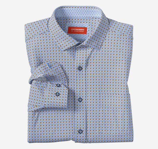 Men's XC4® Motion Long-Sleeve Print Knit Shirt / Johnston Murphy