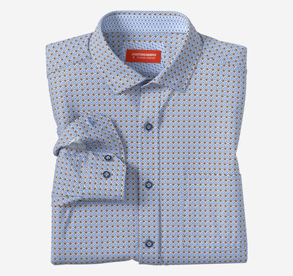 Men's XC4® Motion Long-Sleeve Print Knit Shirt / Johnston Murphy